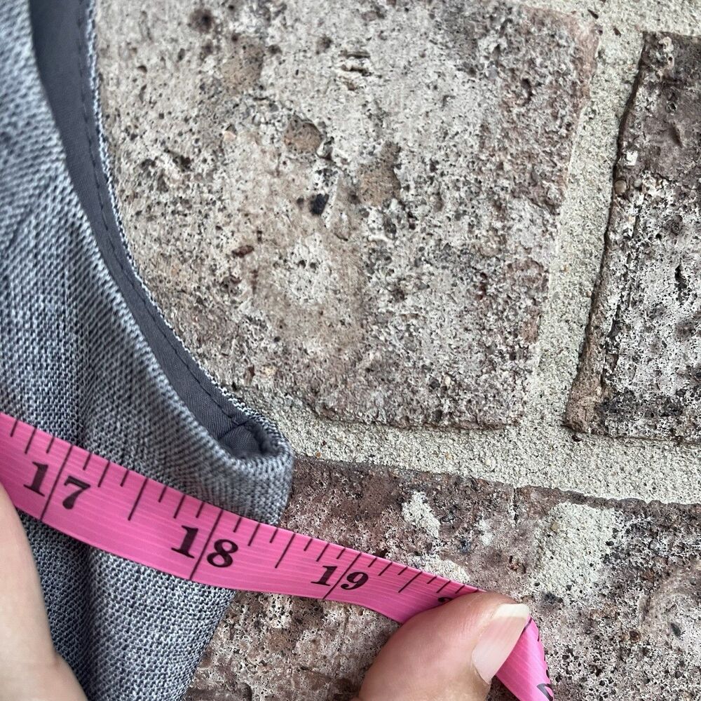 Kasper 2 Pc Dress Suit Set Gray Heathered Blazer Jacket Sleeveless Sheath 4P - Picture 10 of 15